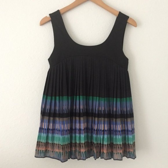 Anthropologie NWT, Pleated A-Line Tank Top, S - Picture 4 of 9